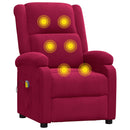 massagestol velour vinrød
