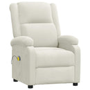 massagestol velour cremefarvet
