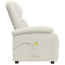 massagestol velour cremefarvet