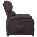 lænestol stof mørkebrun