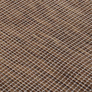 fladvævet udendørstæppe 100x200 cm brun