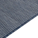 fladvævet udendørstæppe 80x250 cm blå