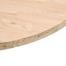 bordplade Ø90x2,5 cm massivt fyrretræ
