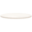 bordplade Ø70x2,5 cm massivt fyrretræ hvid
