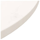 bordplade Ø70x2,5 cm massivt fyrretræ hvid