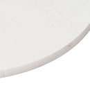 bordplade hvid Ø50x2,5 cm massivt fyrretræ