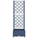 havekrukke med espalier blågrå 40x40x121,5 cm PP