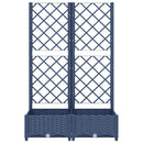 haveplantekasse med espalier blågrå 80x40x121,5 cm PP