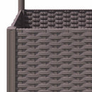 plantekasse med espalier 40x40x136 cm PP brun