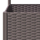 plantekasse med espalier 80x40x136 cm PP brun