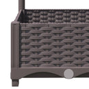 plantekasse med espalier 120x120x121,5 cm PP brun