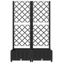 haveplantekasse med espalier sort 80x40x121,5 cm PP