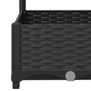 haveplantekasse med espalier sort 120x40x121,5 cm PP
