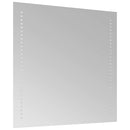 badeværelsesspejl med LED-lys 50x50 cm