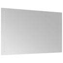 badeværelsesspejl med LED-lys 80x50 cm