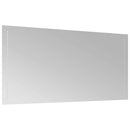 badeværelsesspejl med LED-lys 100x50 cm
