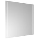 badeværelsesspejl med LED-lys 50x50 cm