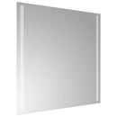 badeværelsesspejl med LED-lys 60x60 cm
