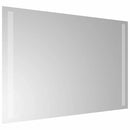 badeværelsesspejl med LED-lys 60x40 cm
