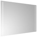 badeværelsesspejl med LED-lys 70x50 cm