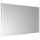 badeværelsesspejl med LED-lys 80x50 cm