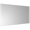 badeværelsesspejl med LED-lys 80x50 cm