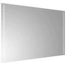 badeværelsesspejl med LED-lys 90x60 cm