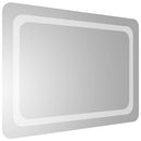 badeværelsesspejl med LED-lys 70x50 cm