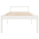 seniorseng 75x190 cm enkeltseng massivt fyrretræ hvid