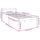 seniorseng 75x190 cm enkeltseng massivt fyrretræ hvid
