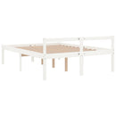 seniorseng 120x190 cm dobbeltseng massivt fyrretræ hvid