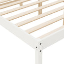 seniorseng 120x190 cm dobbeltseng massivt fyrretræ hvid