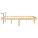seniorseng 135x190 cm dobbeltseng massivt fyrretræ
