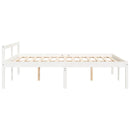 seniorseng 160x200 cm massivt fyrretræ hvid