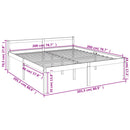 seniorseng 200x200 cm massivt fyrretræ