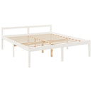 seniorseng 200x200 cm massivt fyrretræ hvid