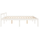 seniorseng 200x200 cm massivt fyrretræ hvid