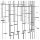kaninbur 110x110x55 cm galvaniseret jern