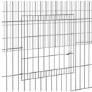 2-panels kaninbur 220x110x55 cm galvaniseret jern