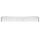 4-panels kaninbur 433x109x54 cm galvaniseret jern