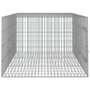 3-panels kaninbur 163x79x54 cm galvaniseret jern