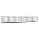 6-panels kaninbur 327x79x54 cm galvaniseret jern