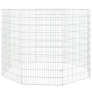 indhegning til fritgående dyr med 8 paneler, 54x100 cm, galvaniseret jern