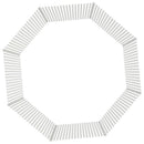 indhegning til fritgående dyr med 8 paneler, 54x100 cm, galvaniseret jern