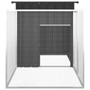 hønsehus 200x91x100 cm galvaniseret stål antracitgrå