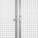 hønsehus 200x91x100 cm galvaniseret stål grå