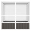 fuglebur 213,5x217,5x211,5 cm galvaniseret stål antracitgrå