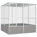 fuglebur 213,5x217,5x211,5 cm galvaniseret stål grå