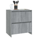 skænke 2 stk. 70x41x75 cm konstrueret træ grå sonoma-eg