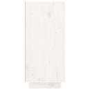 skænk 111x34x75 cm massivt fyrretræ hvid